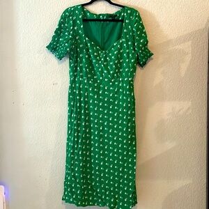 Green Floral Dress